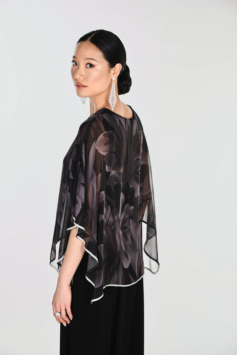 Elegant Floral V-neck Pullover 845