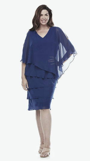 Chiffon Ruffled Layers Dress