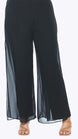 Wide Leg Chiffon Overlay Pant 680