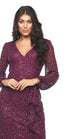 Beaded Peasant Sleeve Cocktail Dress 1495