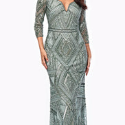 Maxi Art-Deco Sequined Dress - SALE 391
