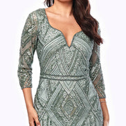 Maxi Art-Deco Sequined Dress - SALE 391