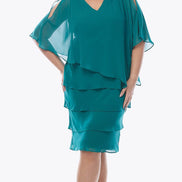 Chiffon Ruffled Layers Dress 1611