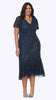 Stretch Sequins Midi Length Dress 840