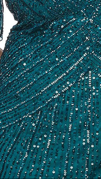 Midi Stretch Sequins Dress