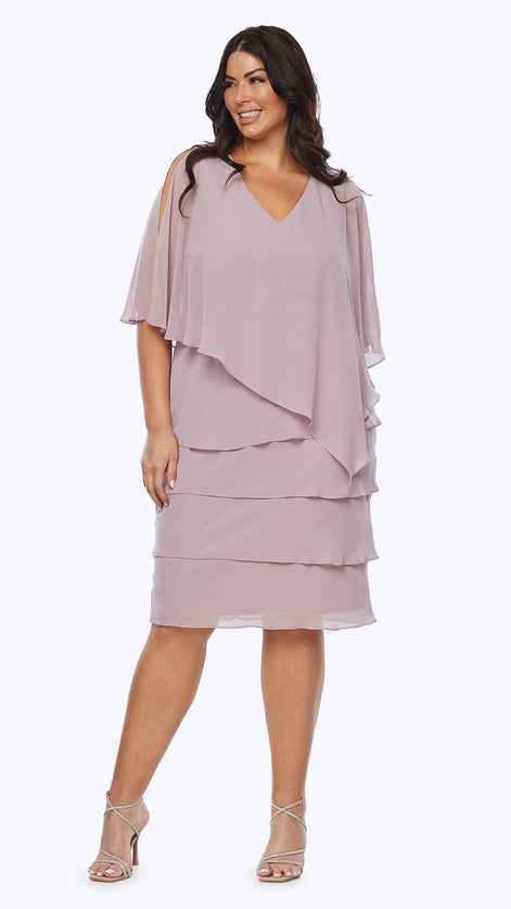 Chiffon Ruffled Layers Dress