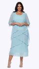 Chiffon Tier Layered Dress with Jacket 498