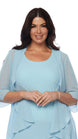 Chiffon Tier Layered Dress with Jacket 498