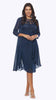 High Waist Lace Bodice Dress with Chiffon Jacket