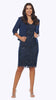Knee Length Lace Dress & Tuxedo Jacket