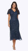 Sequined Midi Dress with Short Sleeves 1581
