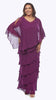 Long Chiffon Layered Dress