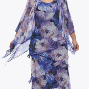 Chiffon Tier Layered Dress with Jacket 498