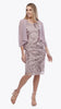 Mid-Length Sequin Dress with Chiffon Jacket