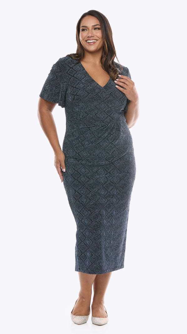 Stretch Jersey Lurex Dress