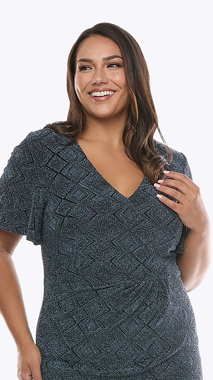 Stretch Jersey Lurex Dress