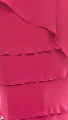 Chiffon Tier Layered Dress with Jacket