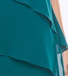 Chiffon Tier Layered Dress with Jacket