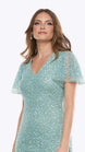 Midi Stretch Sequins Dress 713