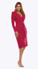 Stretch Jersey Dress with Diamante Trim 799