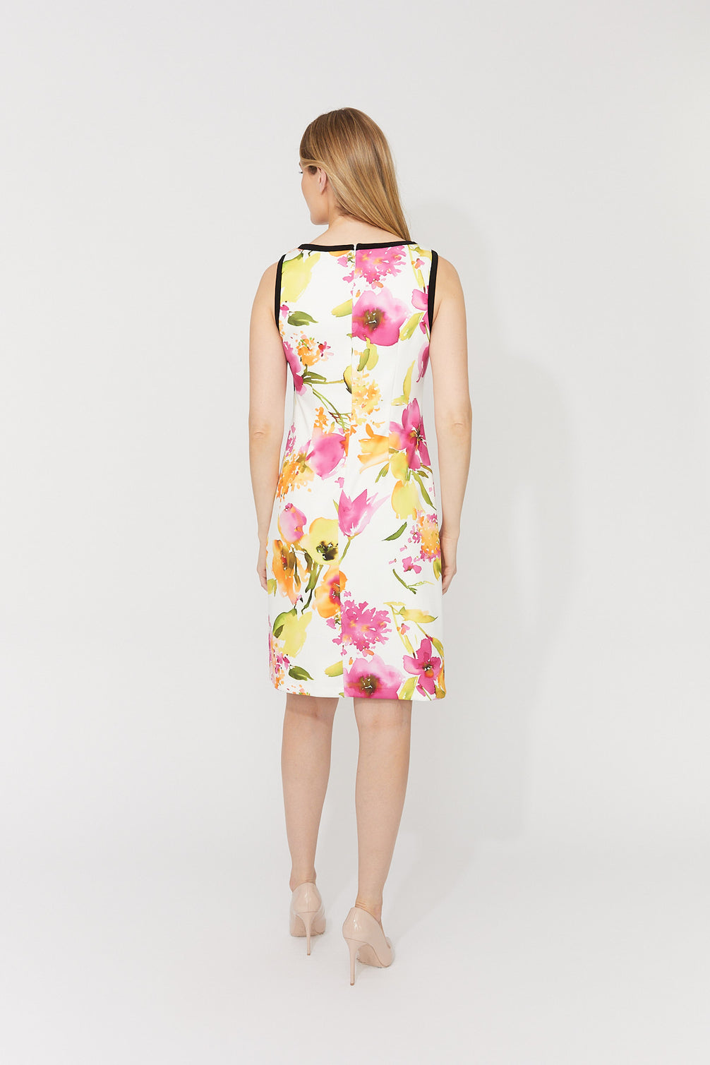 Floral Print V-Neck Dress 830