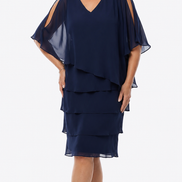 Chiffon Ruffled Layers Dress 1611