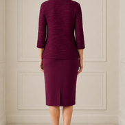 Sparkle Cascade 3 Piece Skirt Suit 836