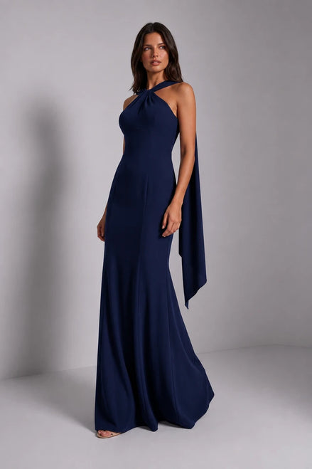 Maxi Halter Neck Gown 853