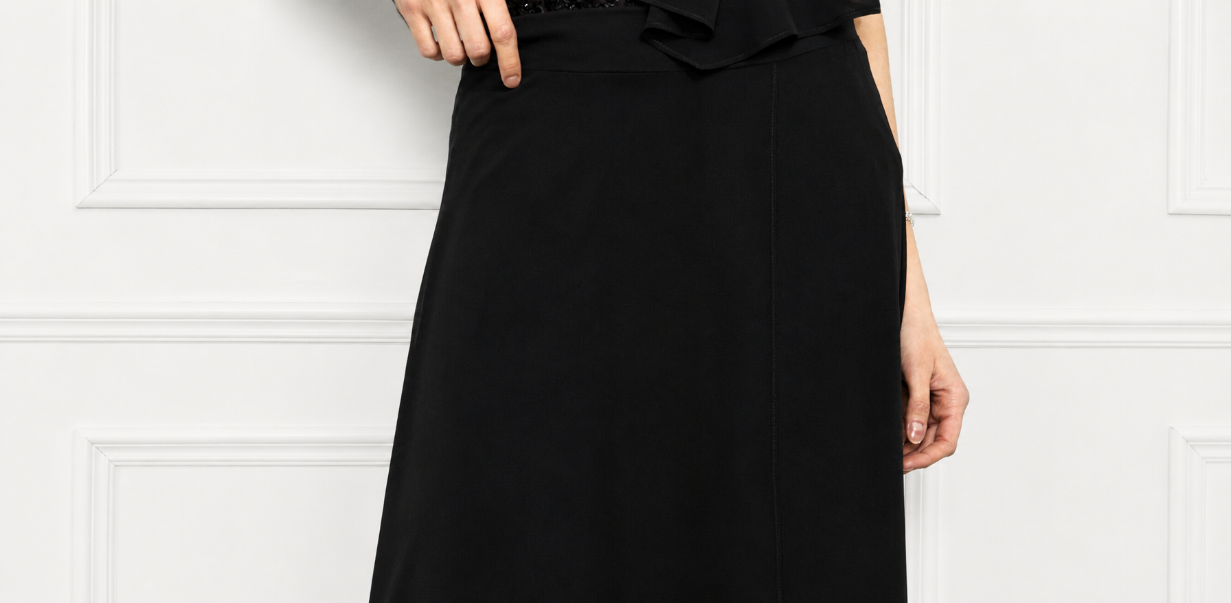 High-waist A-line Skirt 690