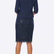 Knee Length Lace Dress & Bolero Jacket 500