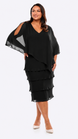 Chiffon Ruffled Layers Dress 1611