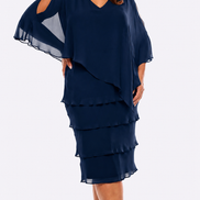 Chiffon Ruffled Layers Dress 1611