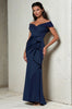 Long Off Shoulder Gown 788