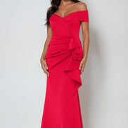 Long Off Shoulder Gown 788