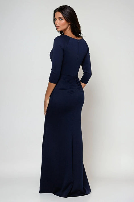 Long Stretch Scuba Gown 808