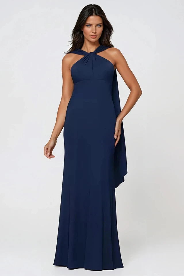 Maxi Halter Neck Gown 853
