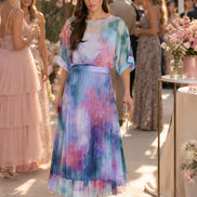 Chiffon Blouse And Matching Skirt Set 818