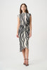 Animal Print Wrap Dress 858