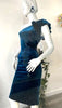 One Shoulder Velvet Dress with Ruffle Bow Detail