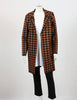 Thigh Length Knit Houndstooth Jacket