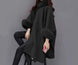 Poncho Bat Sleeve Cape with Faux Fur Trim 48