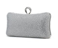 Crystal Clutch with Jeweled Ring Handle - SALE