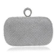 Diamante Clutch Bag with Detachable Chain - 763