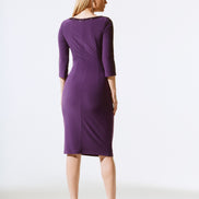 Silky Knit And Sequins Ruffle Sheath Dress 1501