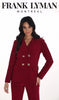 Stretch Knit Collared Merlot Jacket  804