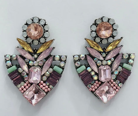 Cleo Statement Earrings in Spearhead Design - SALE