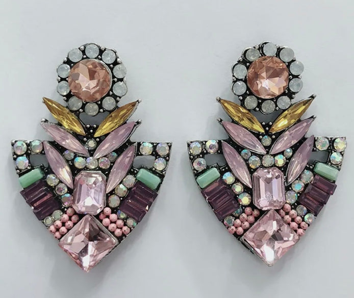 Cleo Statement Earrings in Spearhead Design - SALE