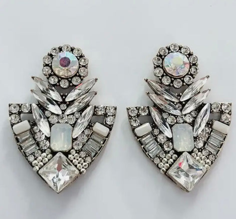 Cleo Statement Earrings in Spearhead Design - SALE