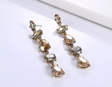 Multi Stone Dangle Earrings - SALE