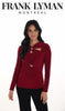 Long Sleeve Merlot Top With Peep Hole Feature 806